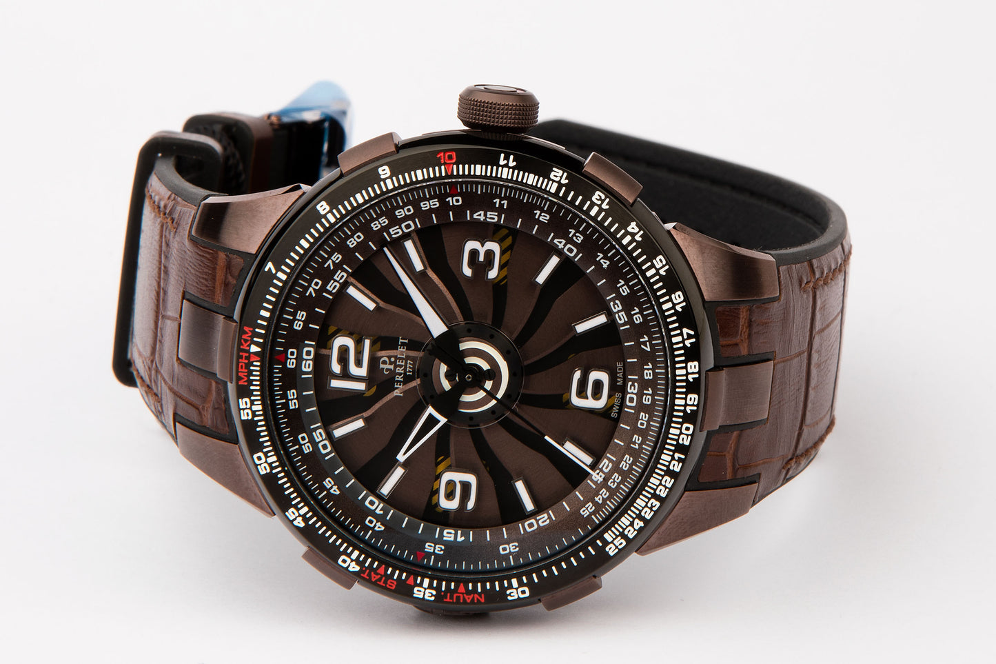 PERRELET TURBINE PILOT 48MM AUTOMATIC IN-HOUSE MOVEMENT MEN'S WATCH