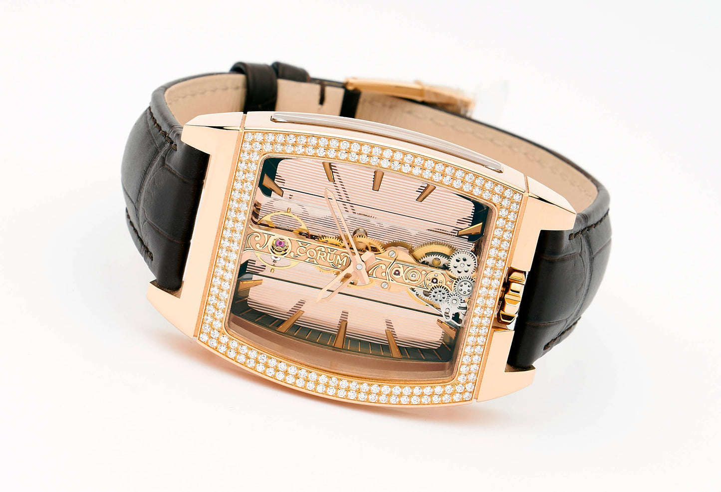 CORUM GOLDEN BRIDGE CLASSIC ROSE GOLD DIAMONDS