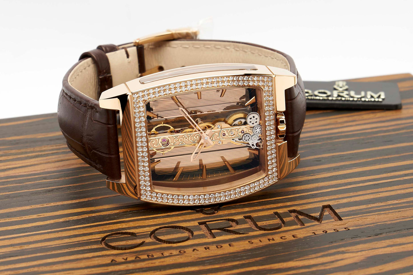 CORUM GOLDEN BRIDGE CLASSIC ROSE GOLD DIAMONDS