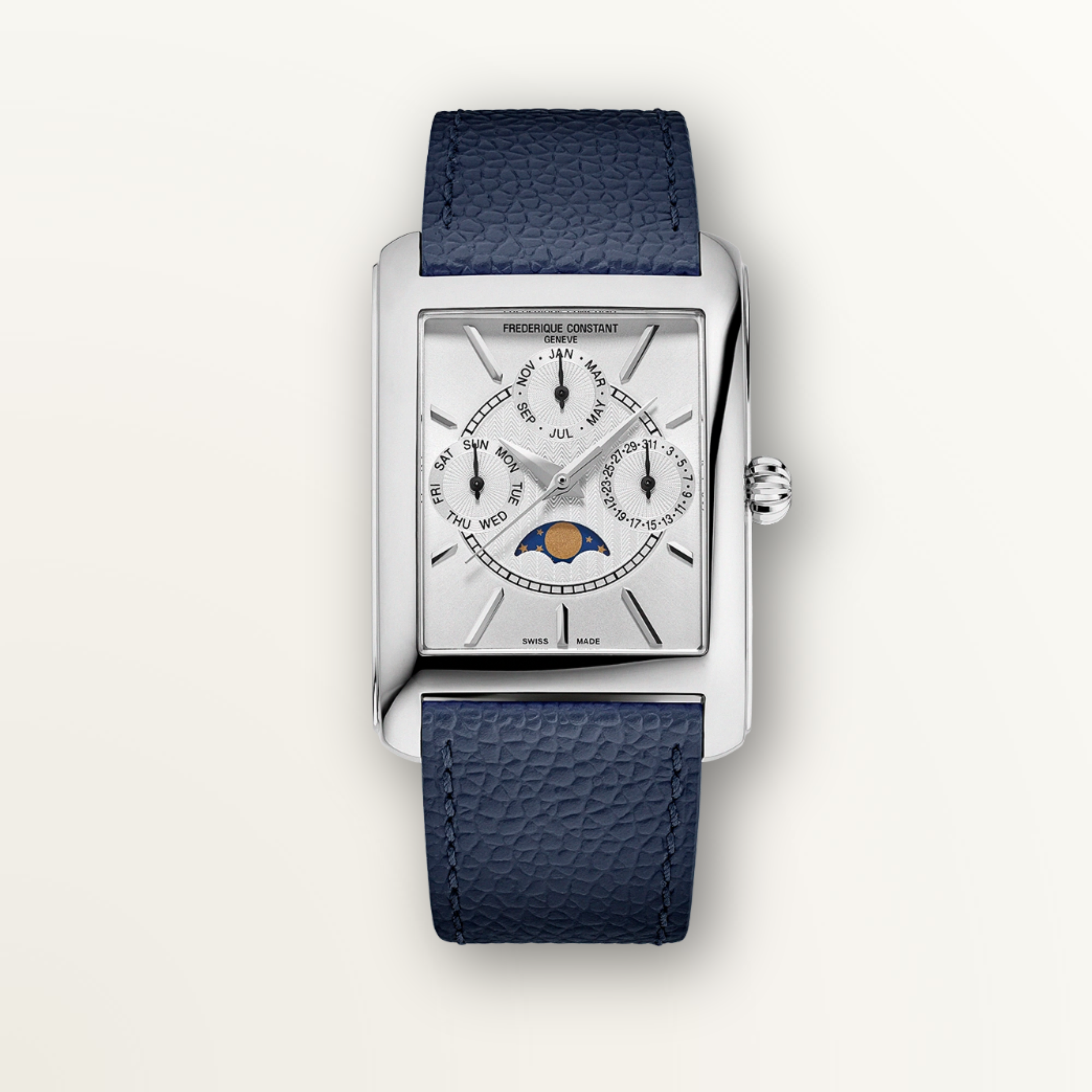 FREDERIQUE CONSTANT CLASSICS CARREE CALENDAR MOONPHASE