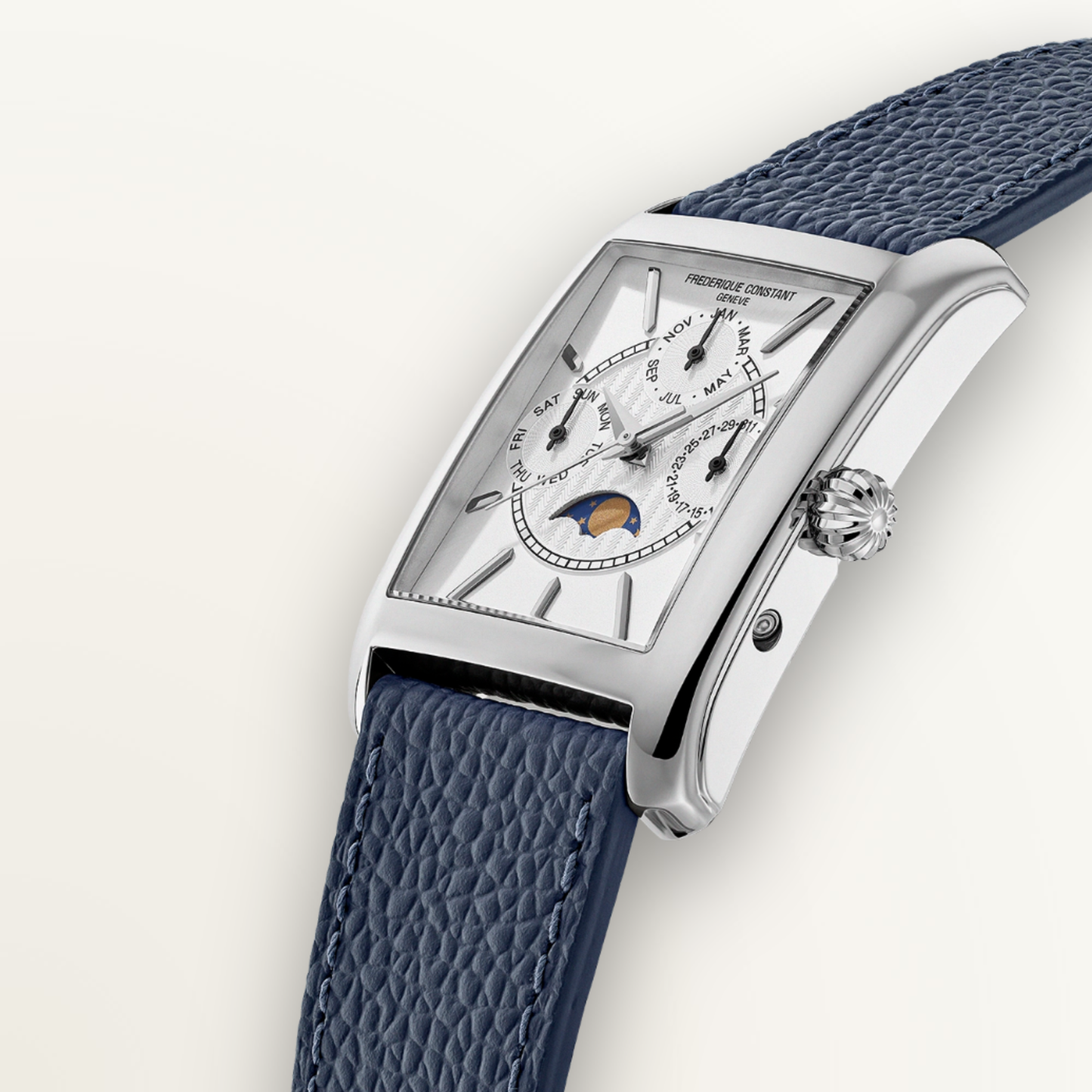 FREDERIQUE CONSTANT CLASSICS CARREE CALENDAR MOONPHASE