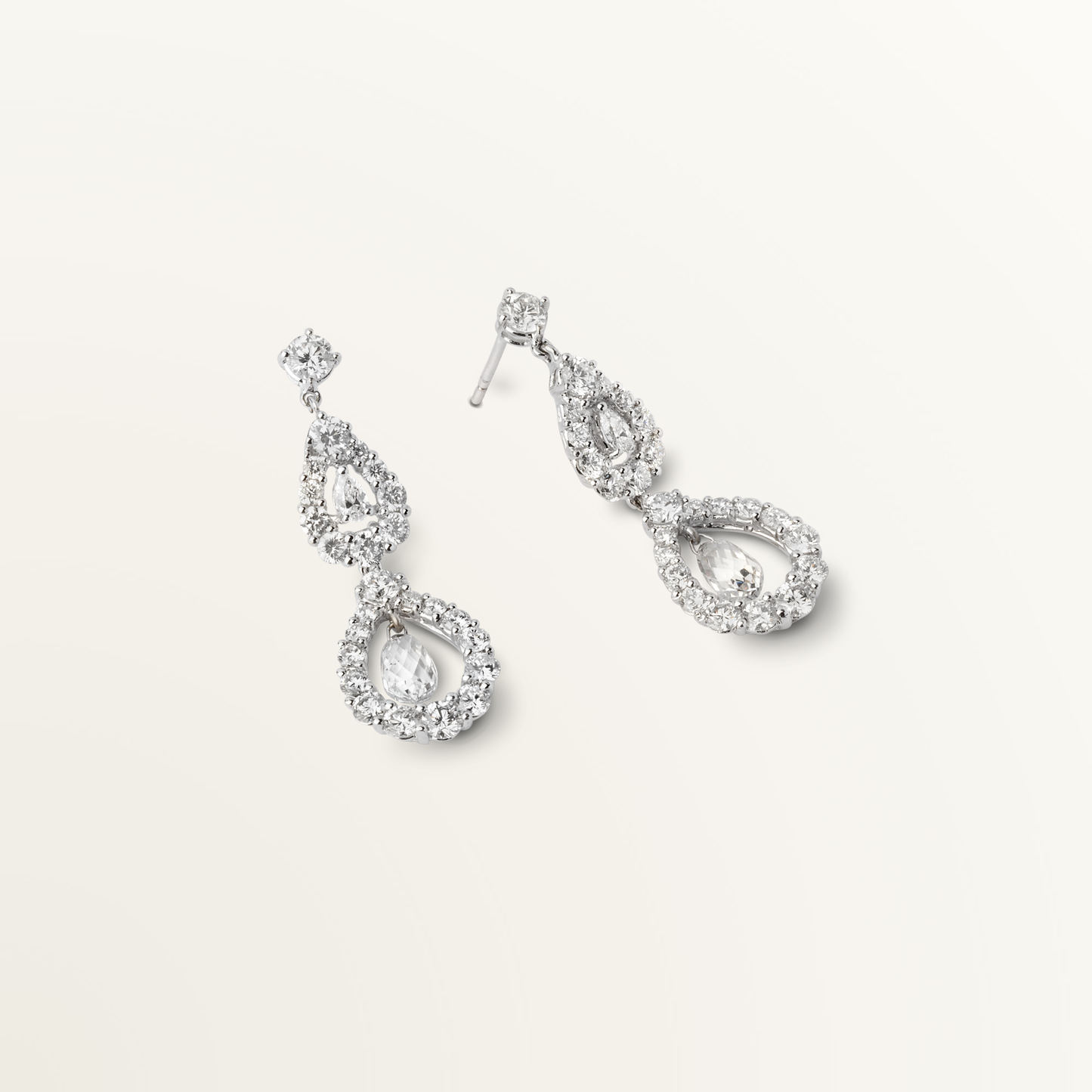 UNIÓN SUIZA PENDIENTES DIAMANTES