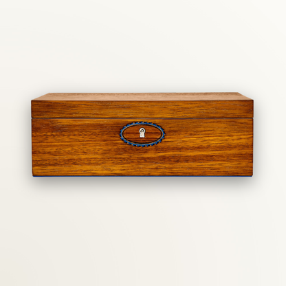 WOLF BALLET MUSICAL JEWELLERY BOX - SWAN LAKE WALNUT WOOD