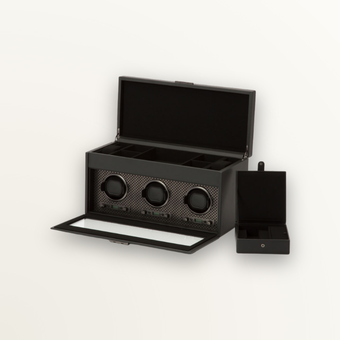 WOLF AXIS TRIPLE WATCH WINDER WITH STORAGE