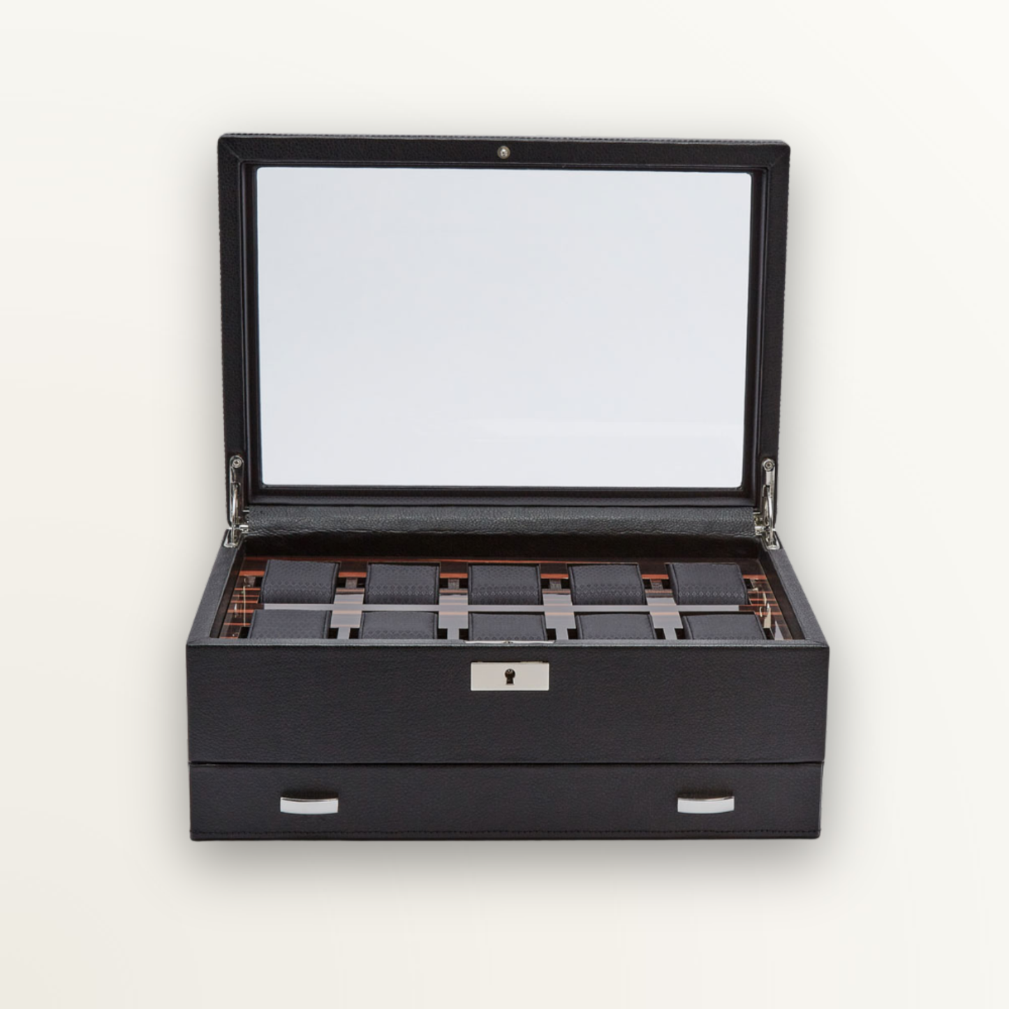 WOLF ROADSTER 10 PC WATCH BOX WITH DRAWER CASE