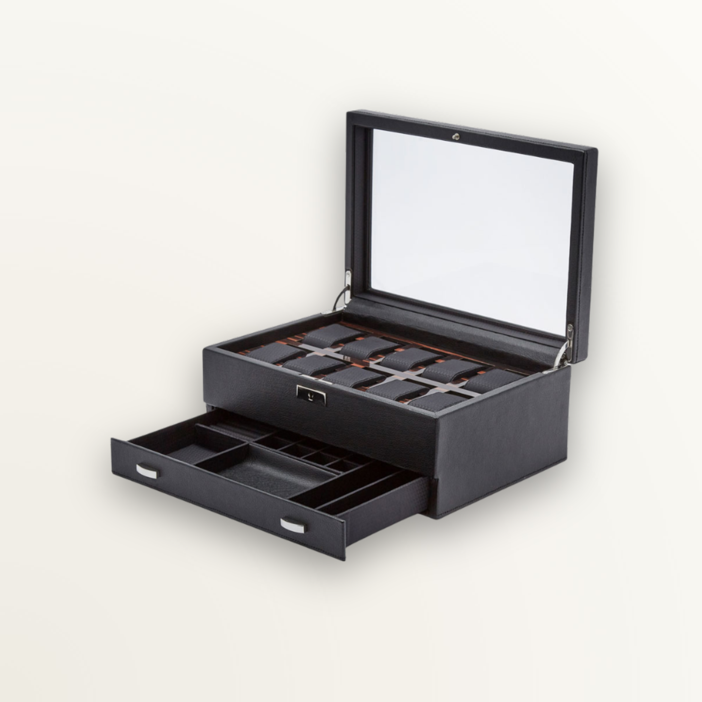 WOLF ROADSTER 10 PC WATCH BOX WITH DRAWER CASE