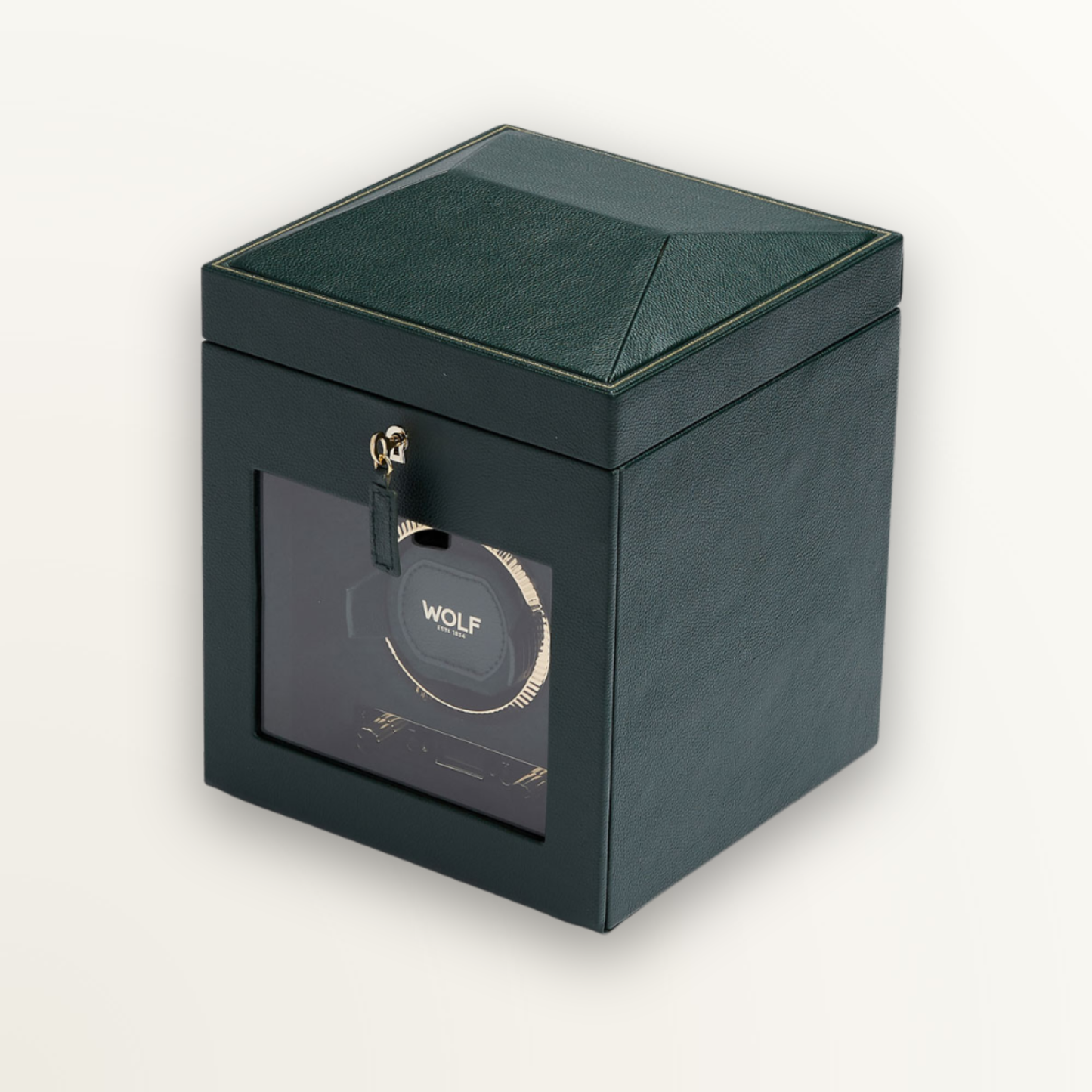 WOLF BRITISH RACING SINGLE WATCH WINDER WITH STORAGE