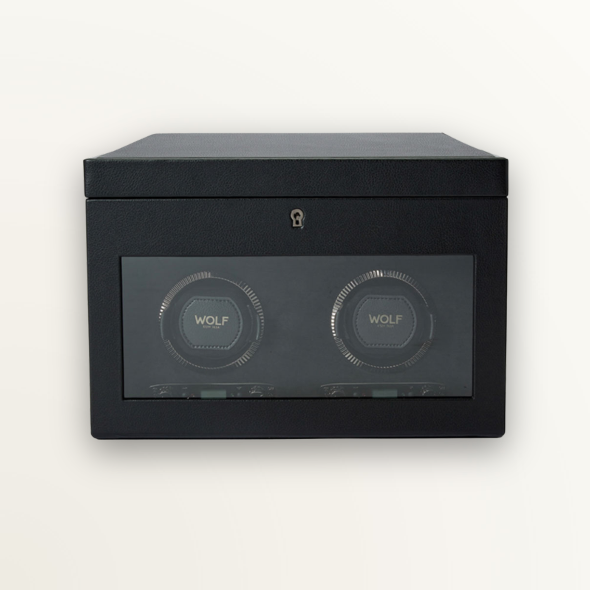 WOLF ESTUCHE BRITISH RACING DOUBLE WATCH WINDER WITH STORAGE