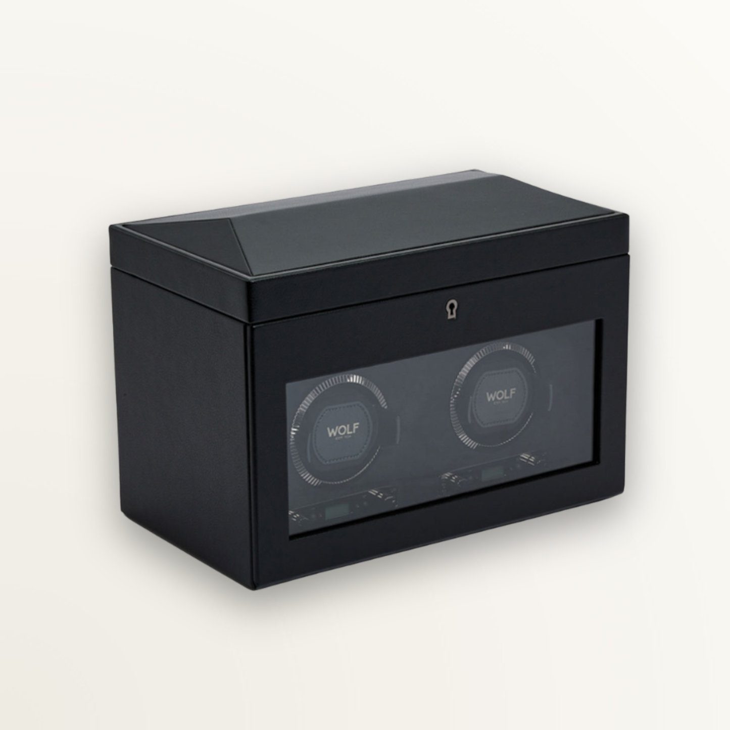 WOLF BRITISH RACING DOUBLE WATCH WINDER WITH STORAGE CASE