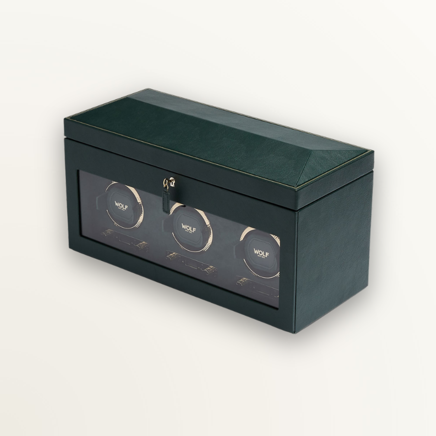 WOLF BRITISH RACING TRIPLE WATCH WINDER WITH STORAGE