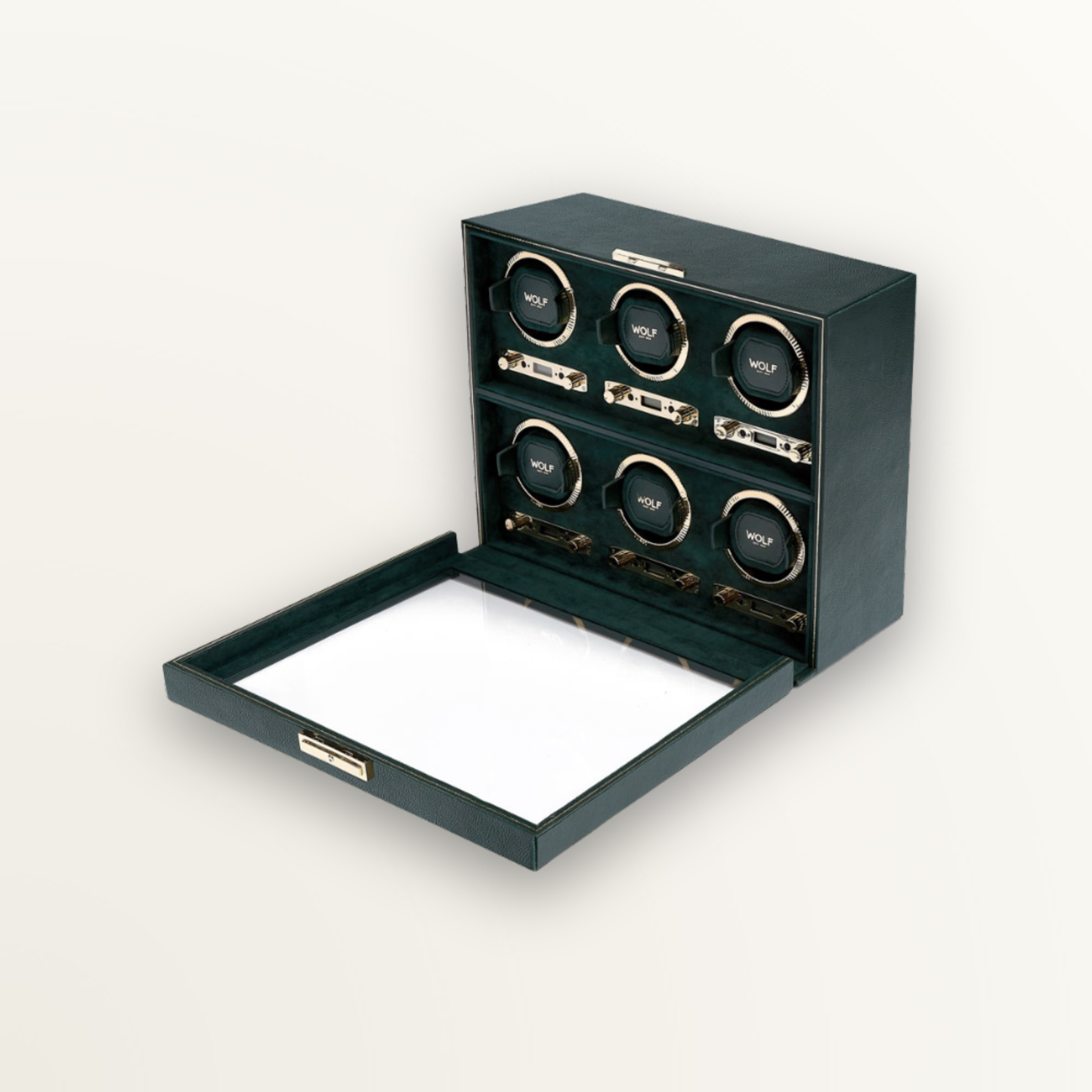 WOLF BRITISH RACING 6 PIECE WATCH WINDER