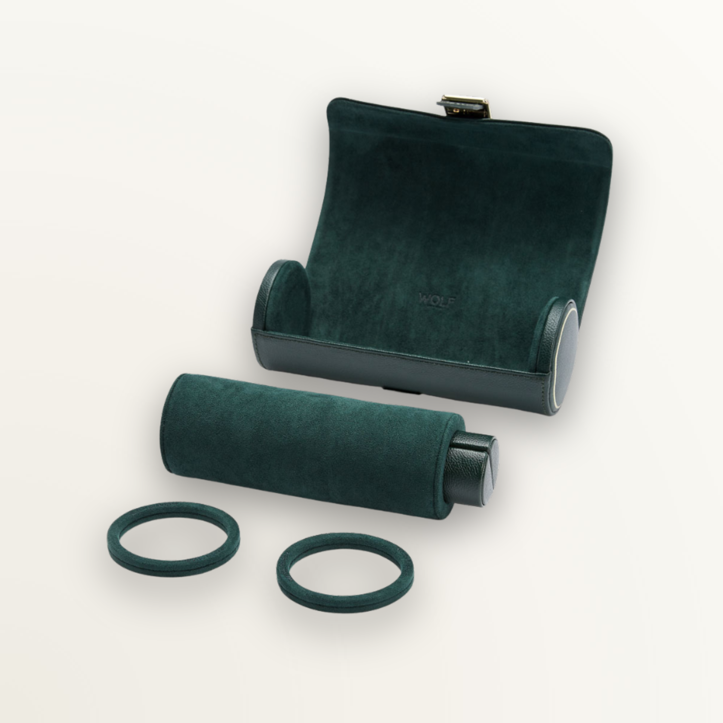 WOLF ESTUCHE BRITISH RACING TRIPLE WATCH ROLL