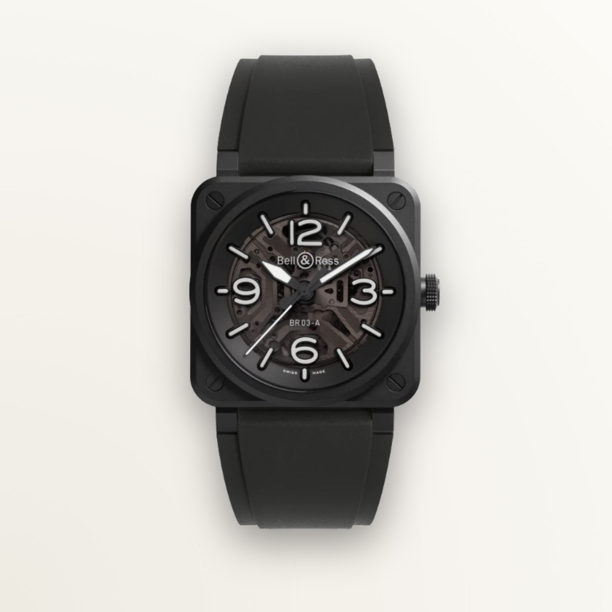 BELL AND ROSS BR-03 SKELETON BLACK CERAMIC