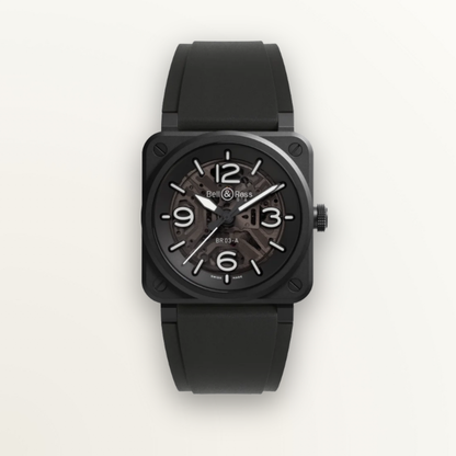 BELL AND ROSS BR-03 SKELETON BLACK CERAMIC
