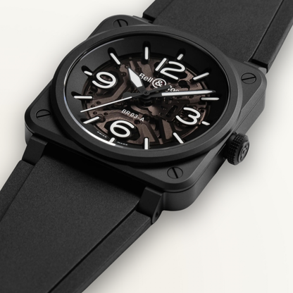 BELL AND ROSS BR-03 SKELETON BLACK CERAMIC