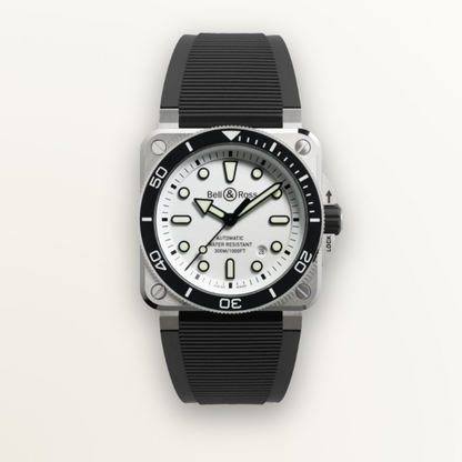 BELL AND ROSS BR-03 DIVER WHITE STEEL