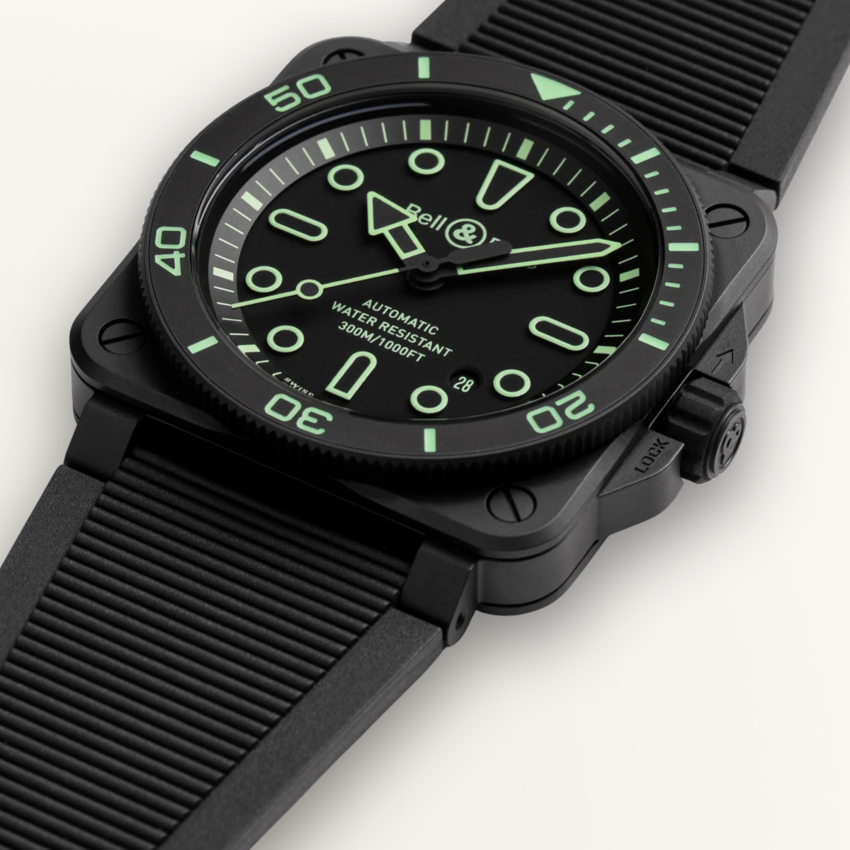 BELL AND ROSS BR-03 DIVER LUM OUTLINE