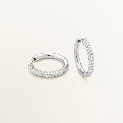 UNIÓN SUIZA WHITE GOLD EARRINGS