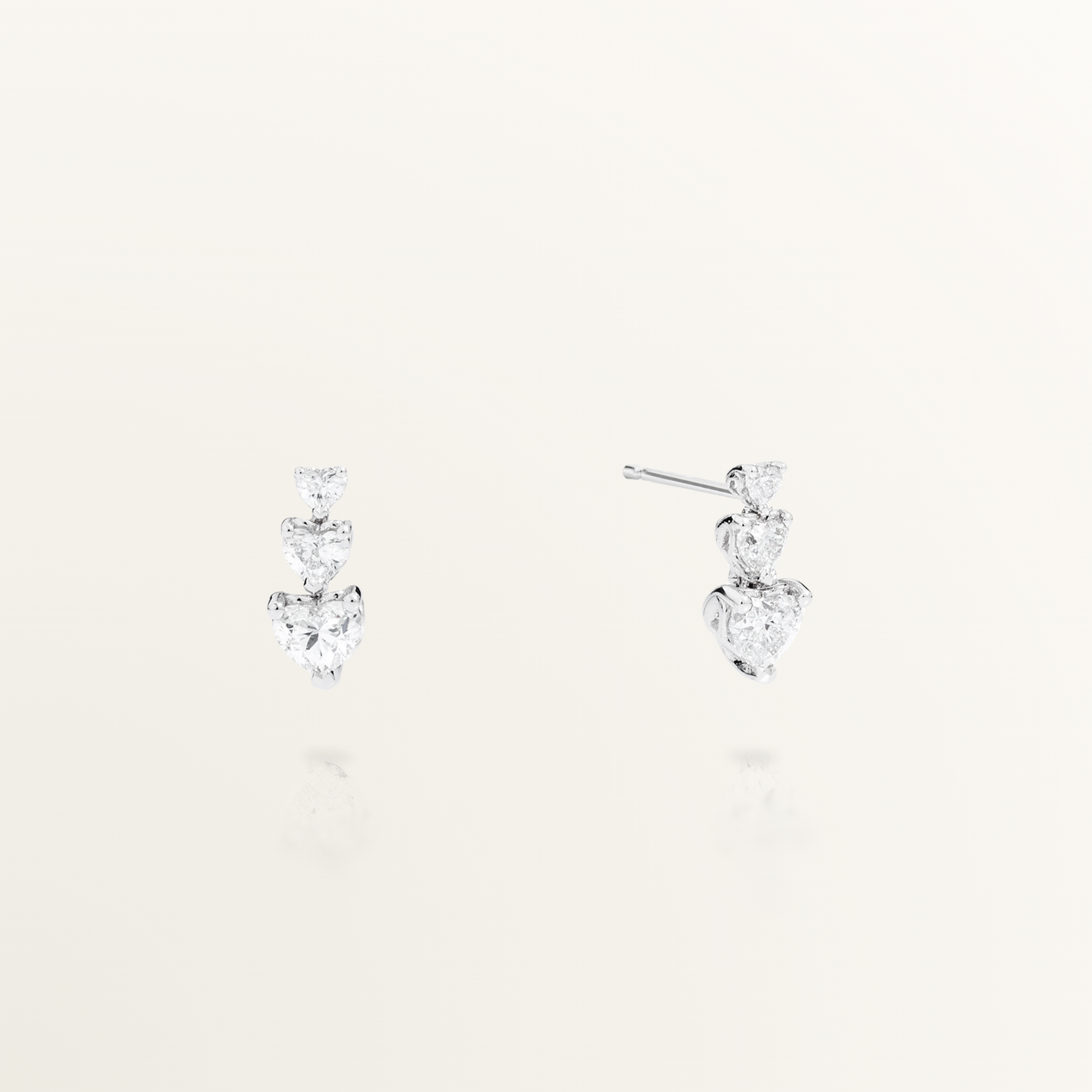 RECARLO ANNIVERSARY LOVE WHITE GOLD EARRINGS