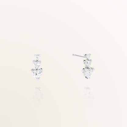 RECARLO ANNIVERSARY LOVE WHITE GOLD EARRINGS