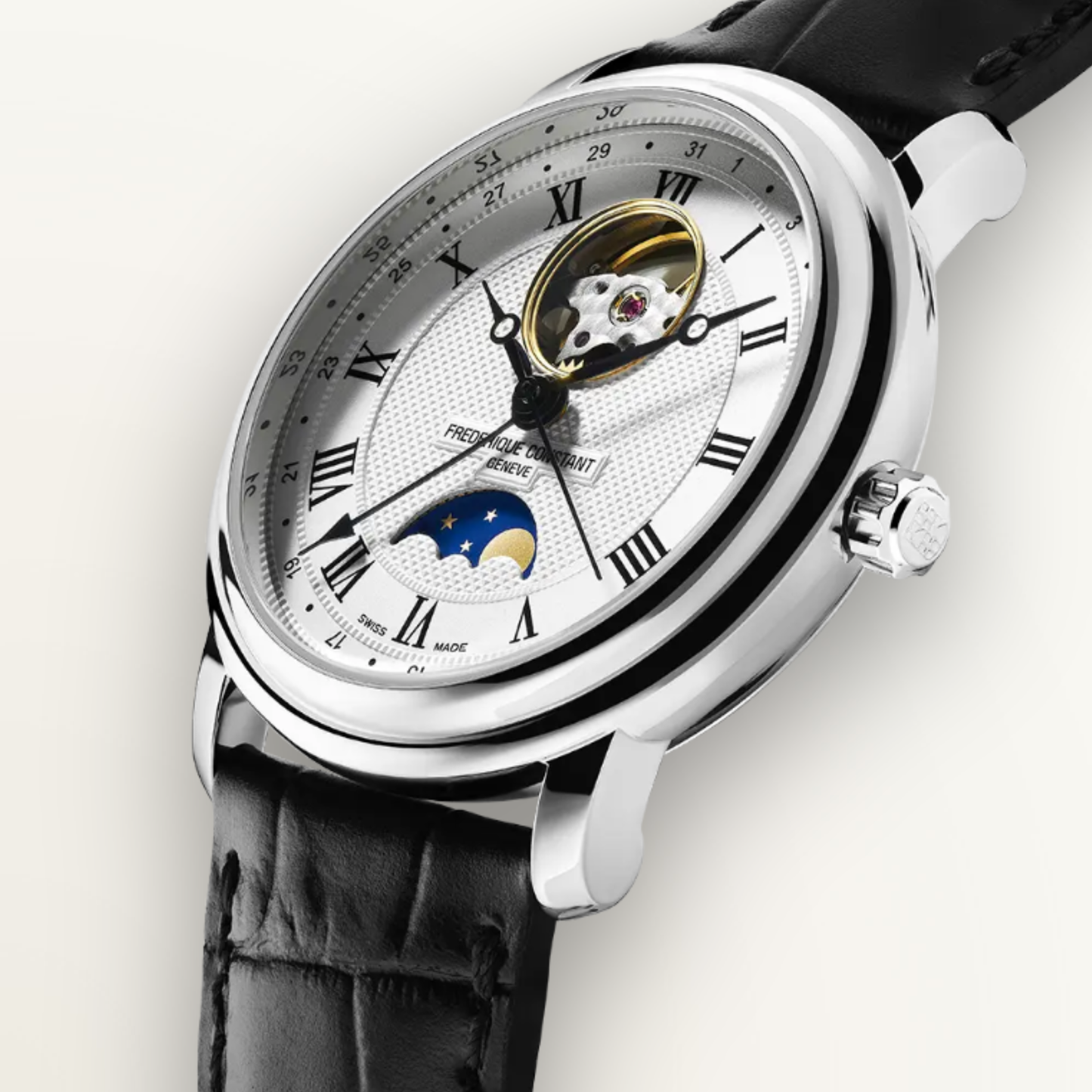 FREDERIQUE CONSTANT CLASSICS HEART BEAT MOONPHASE DATE