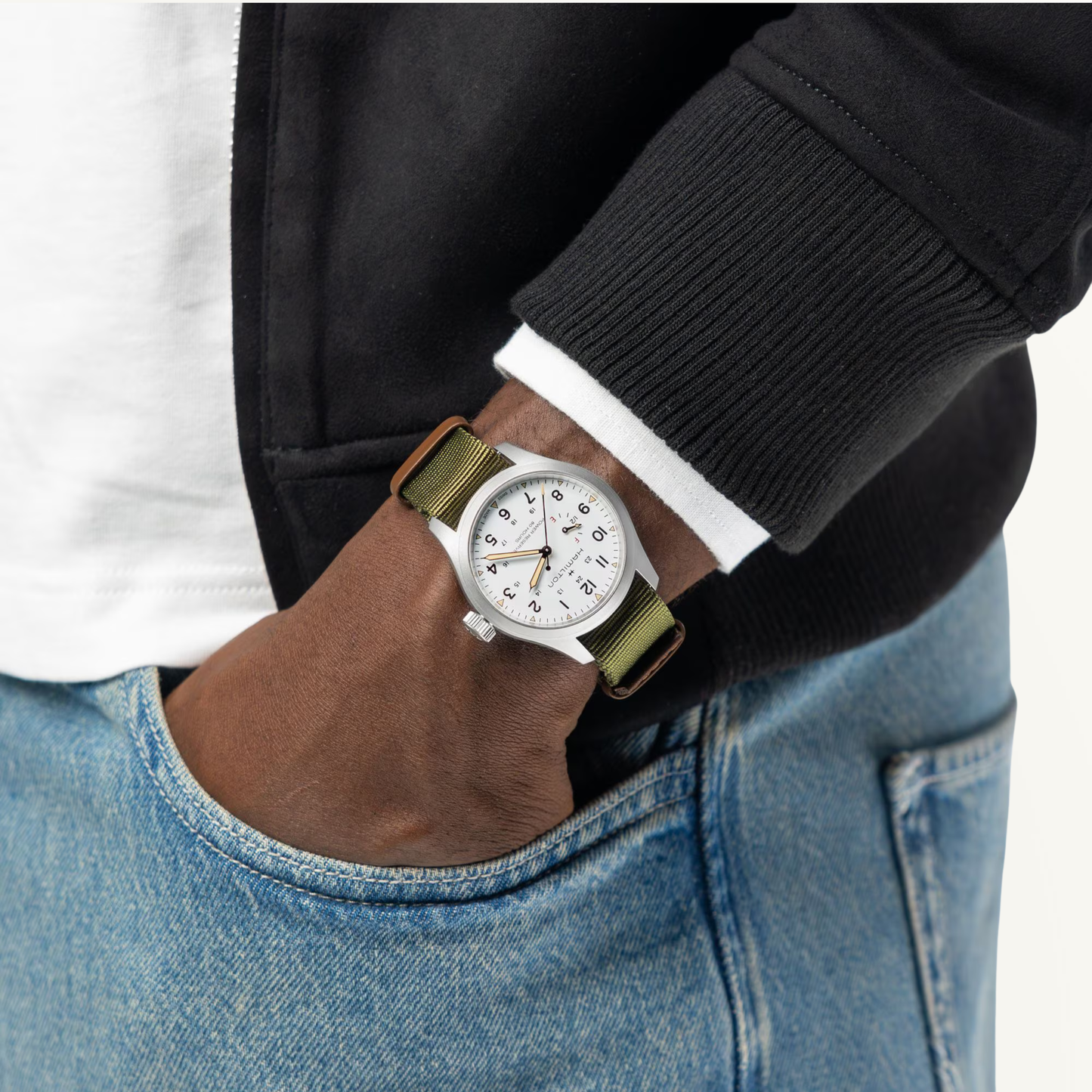 HAMILTON KHAKI FIELD MECHANICAL POWER RESERVE