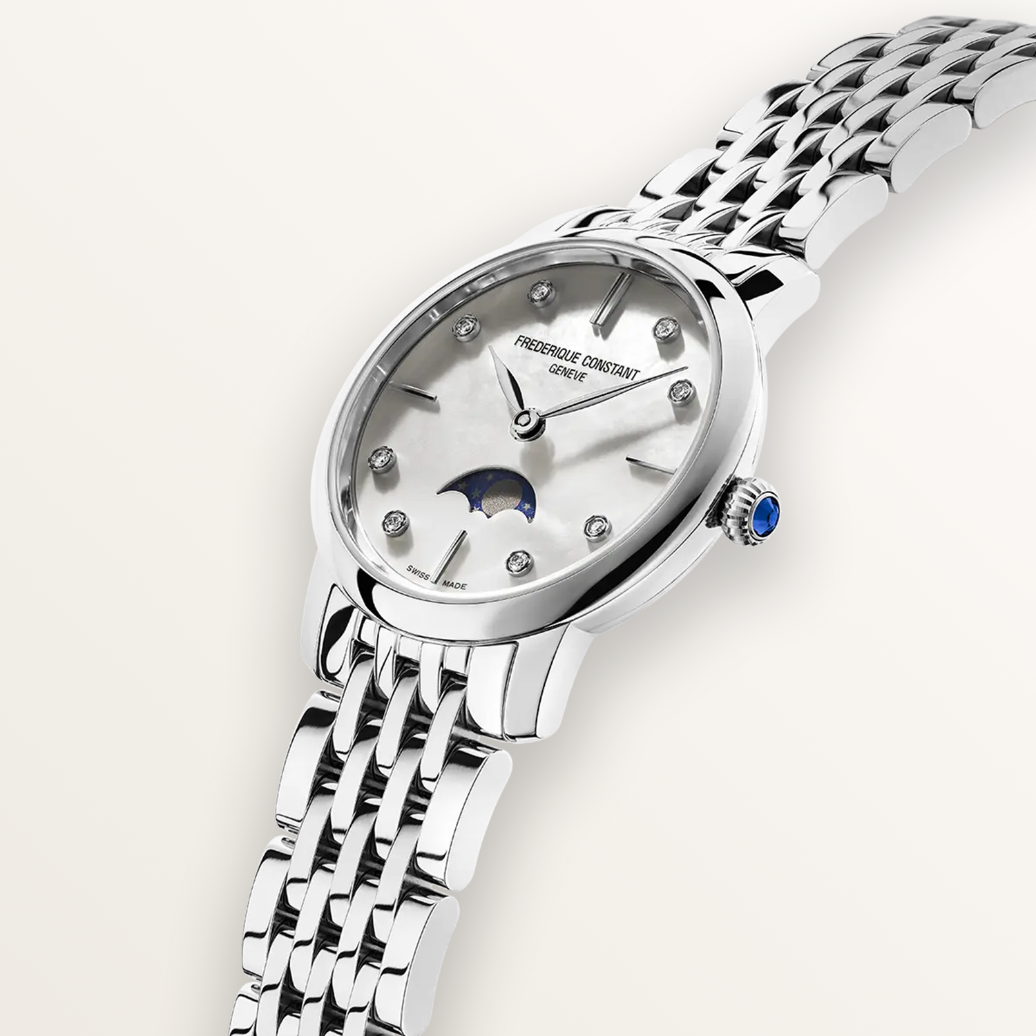 FREDERIQUE CONSTANT CLASSICS SLIMLINE LADIES MOONPHASE – Unión Suiza