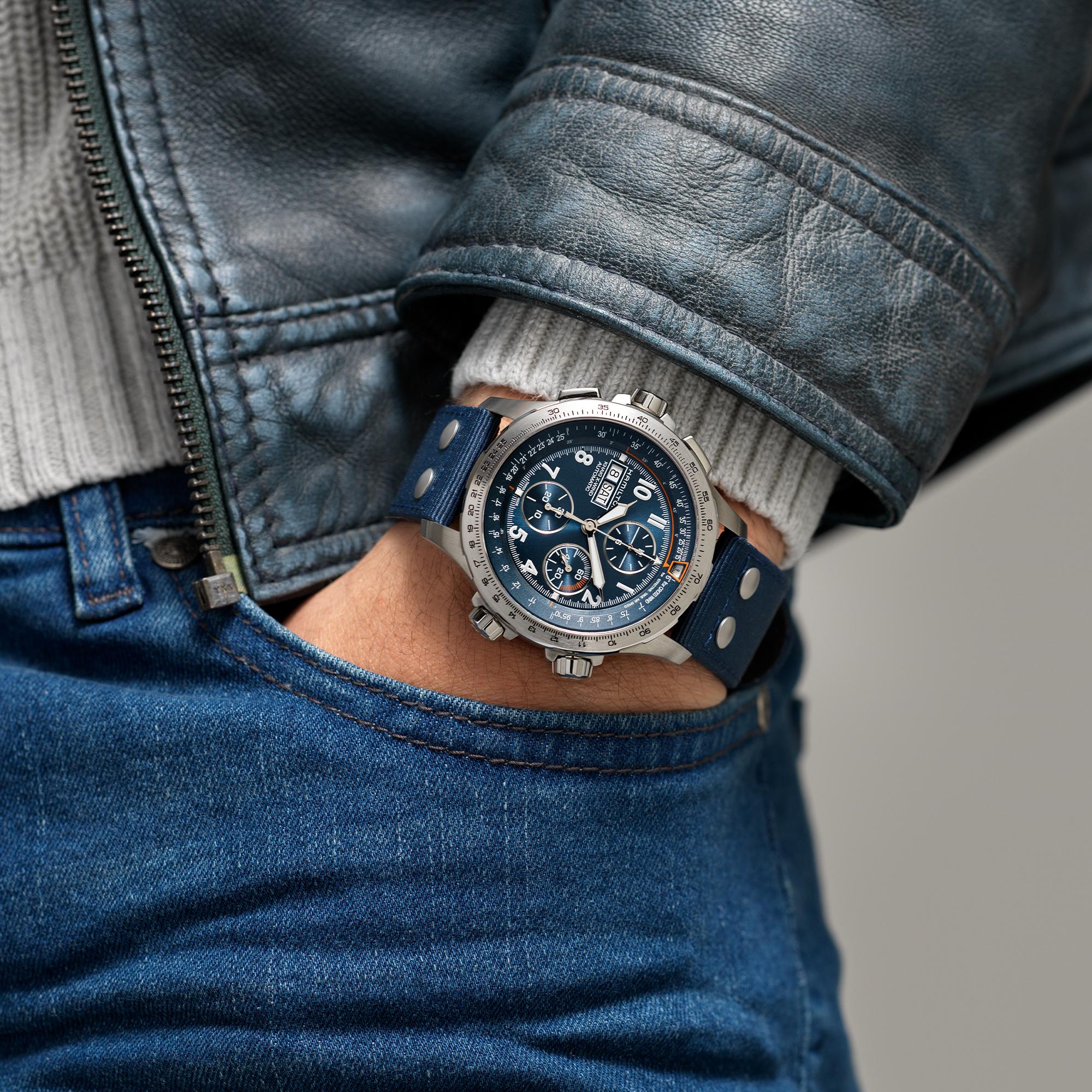 HAMILTON KHAKI AVIATION X-WIND AUTO CHRONO 45MM