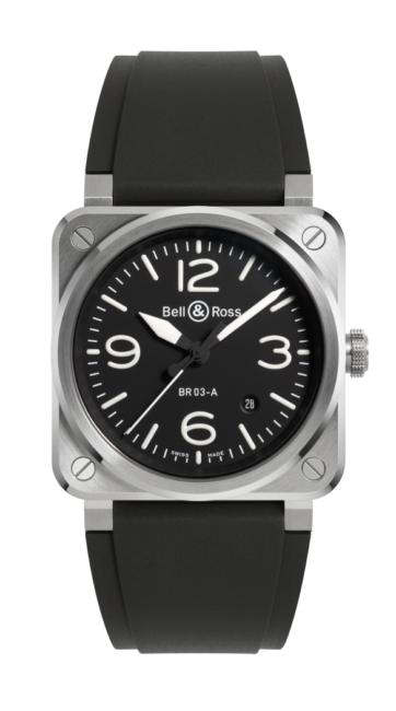 BELL & ROSS BR 03 BLACK STEEL